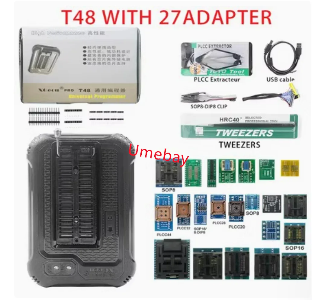 1 piece, electronic components.  T48 TL866II USB programmer laptop router BGA LCD motherboard BIOS automotive NAND flash
