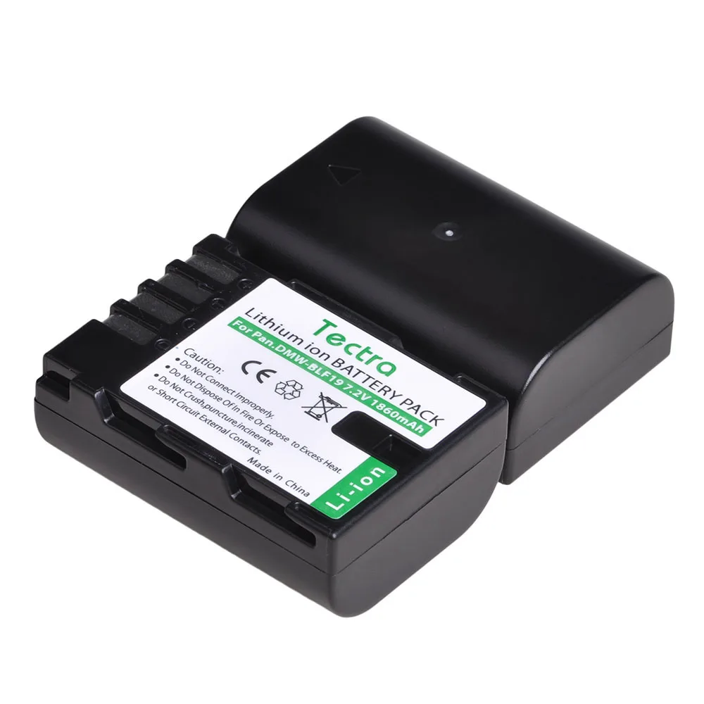 DMW-BLF19, DMW-BLF19E, DMW-BLF19PP Battery + LED Dual Charger for Panasonic Lumix DC-G9 GH5 GH3 GH3K GH4 GH4K