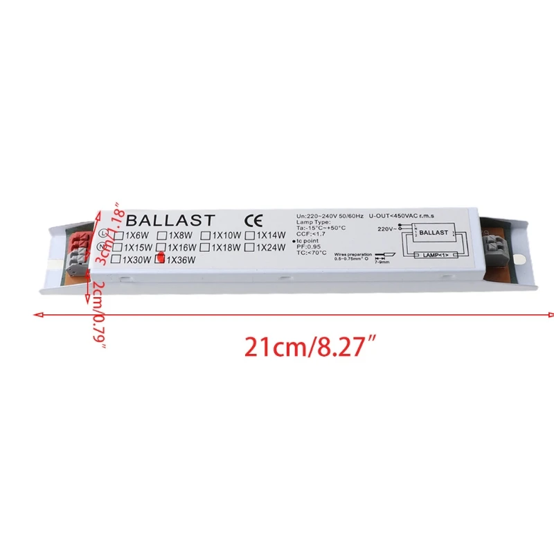 50JC 36W T8 Electronic Fluorescent Ballast Rapid Instant Fluorescent Light Bulb