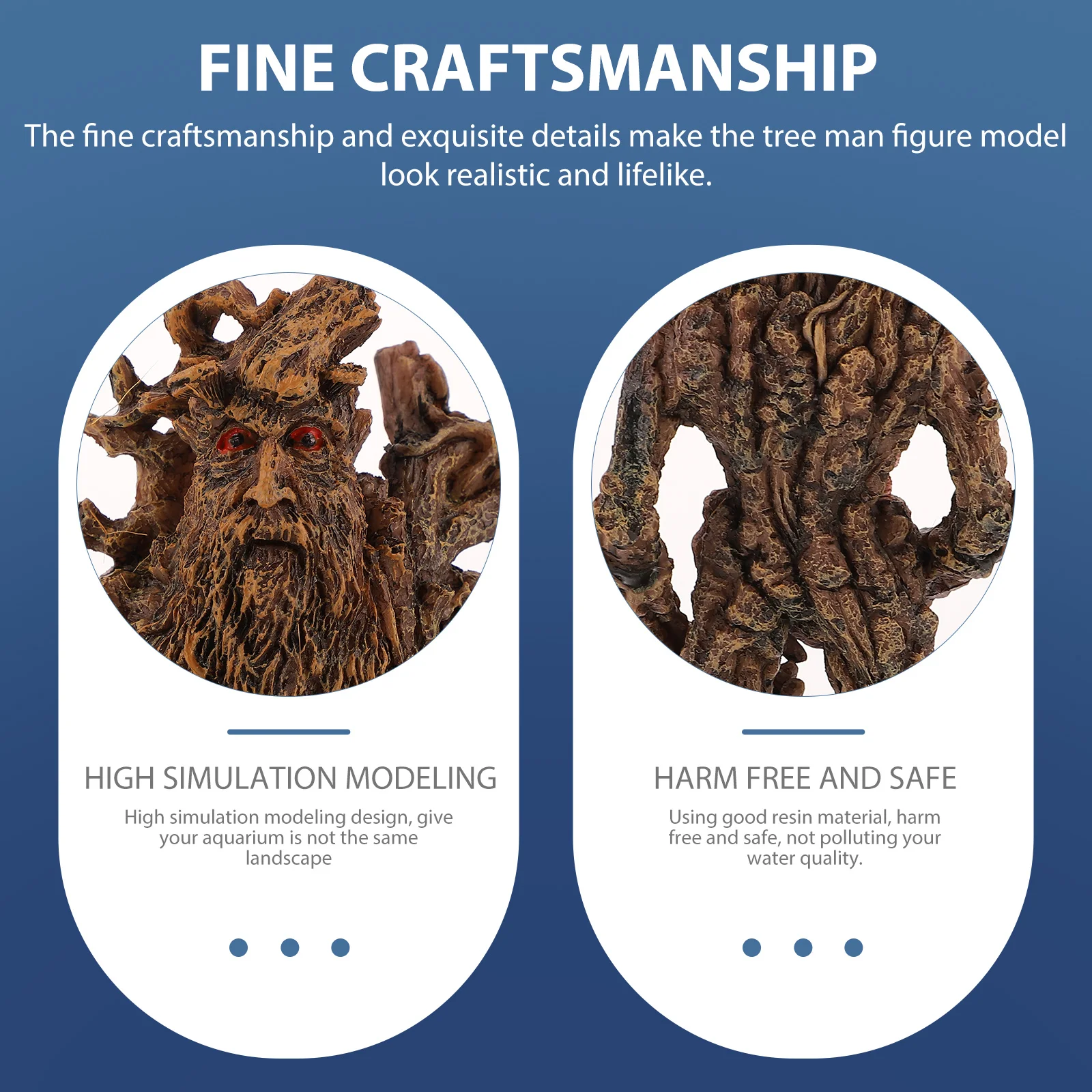 

Fish Tank Treeman Adornment Simulation Tree Man Aquarium Ornament Resin Decoration Desktop Gift For Fish Lovers Pet Climbing