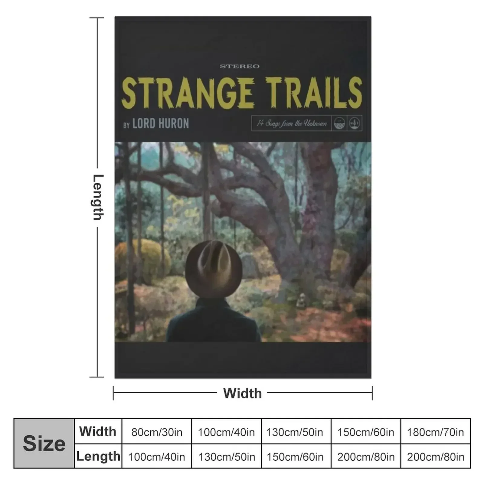 Strange Trails - Lord Huron Throw Blanket couch cozy soft plush fuzzy picnic outdoor blanket