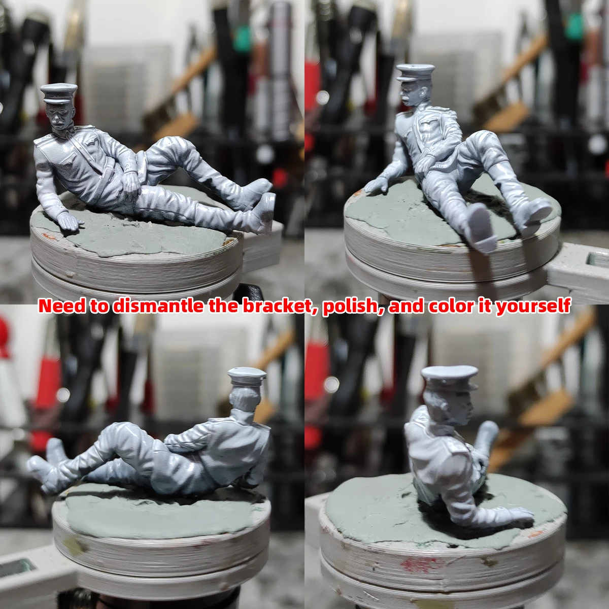 1/35 1/48 1/72 Maßstab Modellbausatz 3D Harz Miniatur-Soldatenfiguren Ruheende Sowjet-Soldaten Unbemalt Unmontiert Diorama – Detail 1