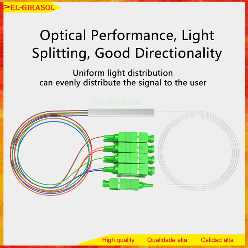 

​Fiber Optic Splitter Single Mode 10pcs/lot 1X8 PLC Splitter SC/APC SC/UPC 0.9mm Free Shipping