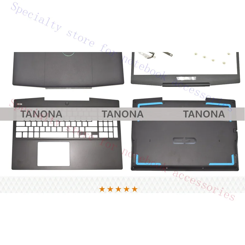 R+  New For Dell Inspiron 3590 LCD Back Cover Lot Bezel Palmrest Bottom Hinge Screws