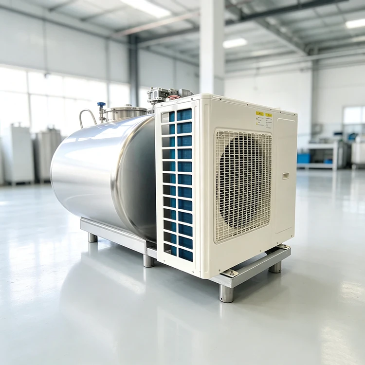 Milk Cooling Tank SUS304 Horizontal Bulk Milk Cooler for Small Dairy Farm 500L 600L Small