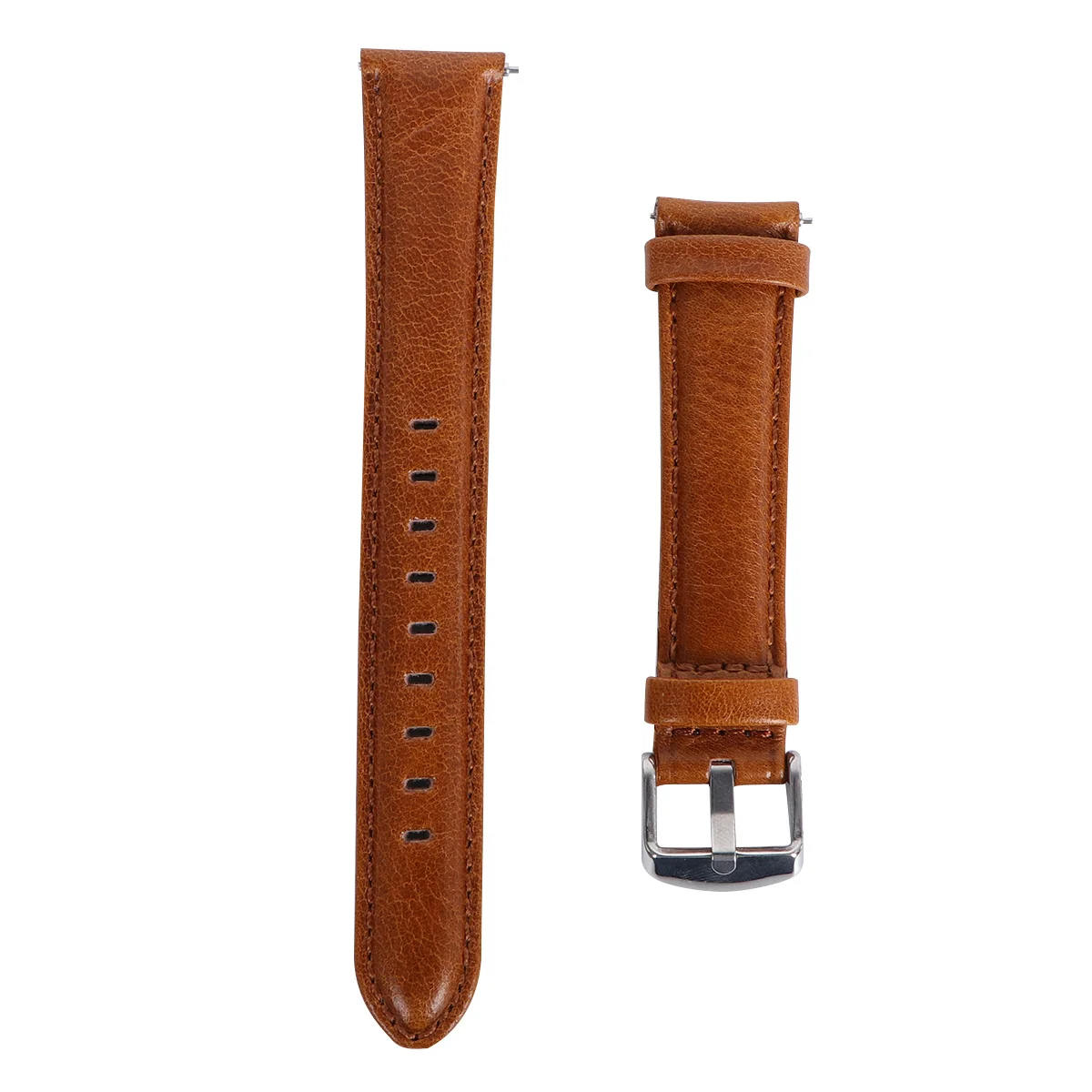 

1Pcs High Quality Watchband Light Brown 18mm Replacement Band Durable Comfortable Compatible Second