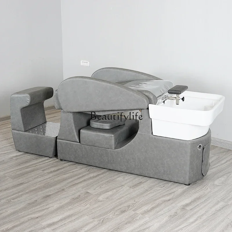 

02Hair Salon Beauty Salon Lying Flat Shampoo Chair Hair Saloon Dedicated