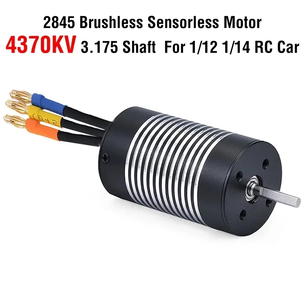 SurpassHobby Rocket 2845 borstelloze sensorloze motor 3100KV 3800KV 4370KV 5000KV voor 1/12 1/14 RC auto WLtoy 12428 auto-accessoires