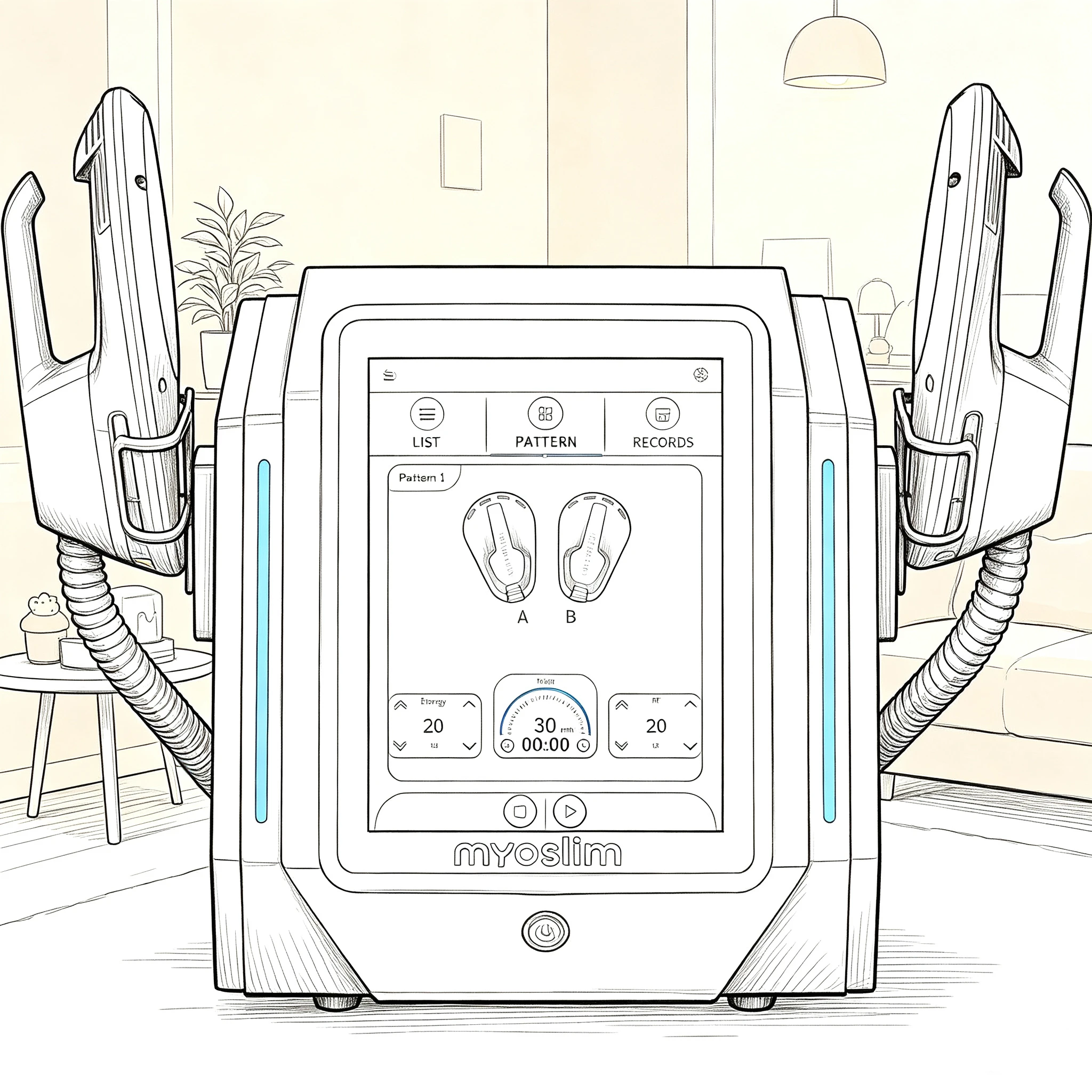 15 Tesla 6500W PRO Hi‑emt RF Body Sculpt Machine Muscle Stimulation Fat Burning Weight Loss Home Salon Equipment Myoslim