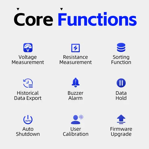 FNIRSI HRM-10 Batterispännings-internresistansmätare 18650 Högprecisions AC-syra litium-bly bilbatterikondensatormätare 10 best sales batteriets interna resistansmätare - №3