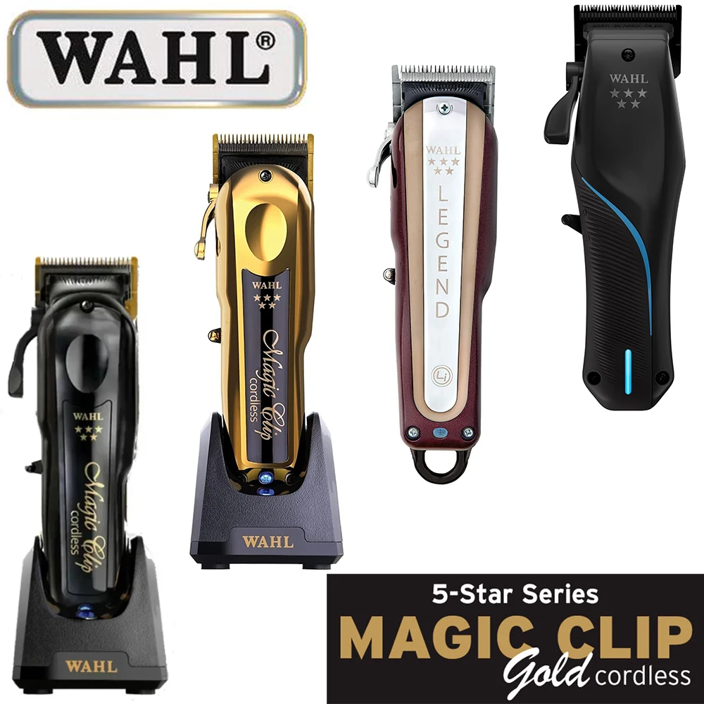 Профессиональная машинка для стрижки волос Wahl Vapor 8148 Magic Clip Senior Barber, беспроводная машинка для стрижки волос, триммер для волос и бритва с фольгой для парикмахеров и стилистов
