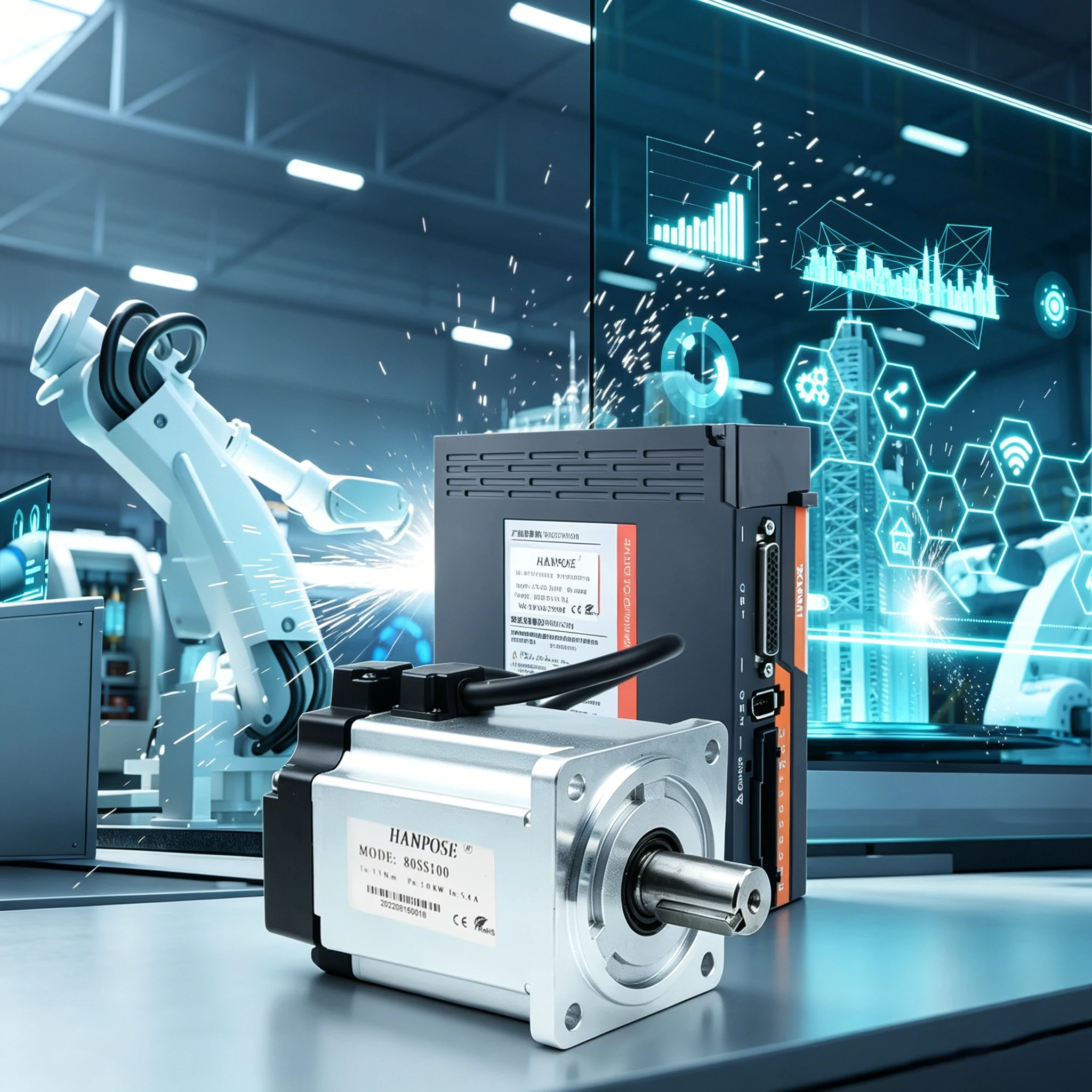 AC200-240 5.4A 3.3N.m 80SS100 ASD2100 Servo Driver+3M Encoder Cable Woodworking CNC Router 1000W ac Servo Motor drive Kit