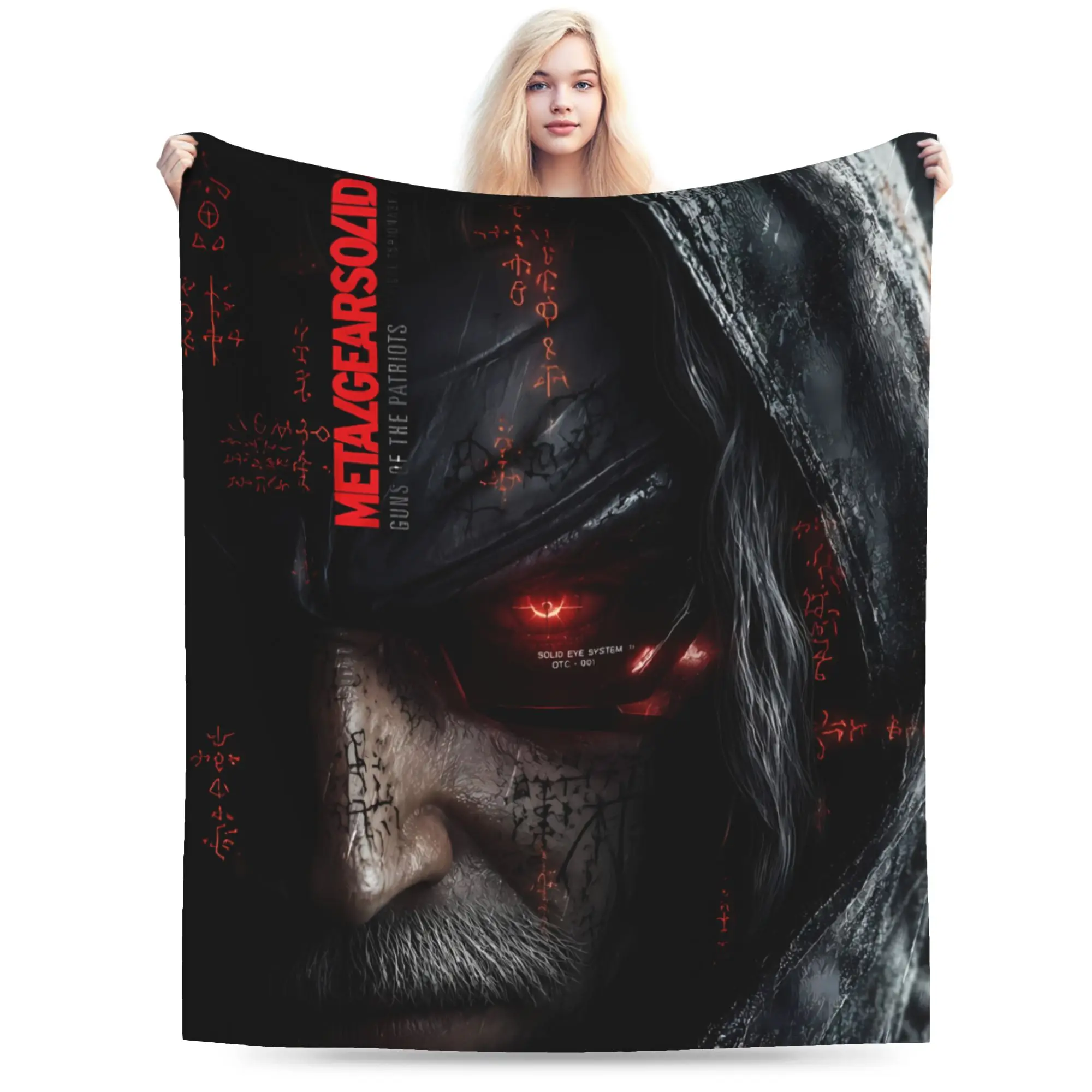 Metal Gear Solid Game Blanket Quality Warm Soft  Throw Blanket Winter Children Bedroom Pattern Bedspread