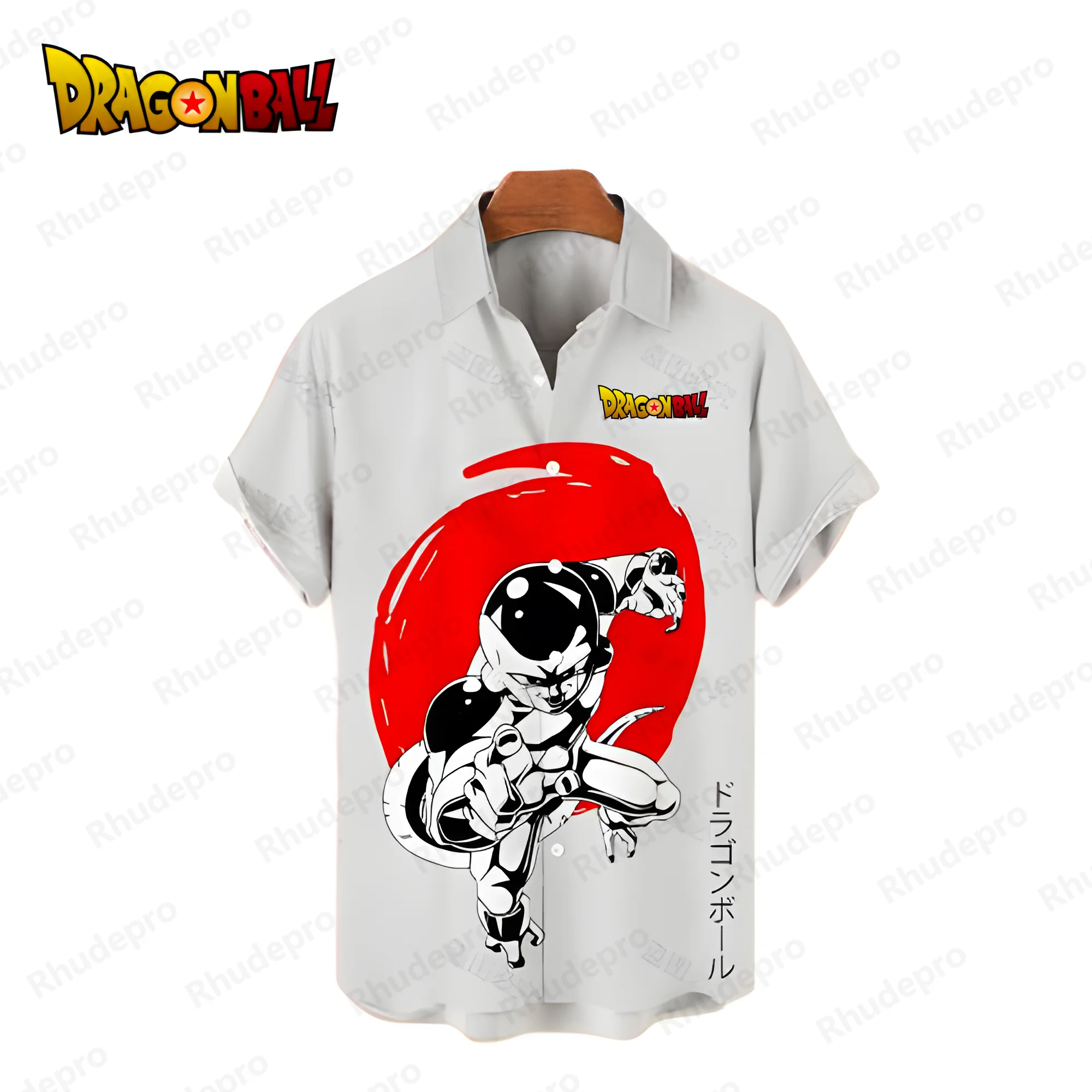 Vegeta Dragon Ball Z camicie da uomo Harajuku camicie e camicette oversize camicia Anime camicia da uomo di lusso di alta qualità Goku Y2k