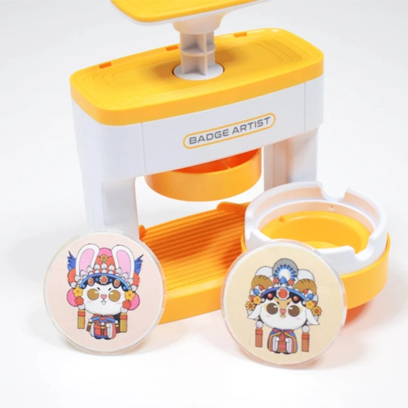 Button Maker Machine Badge Maker Press Machine for personalized Decorations DIY Creation Unique Gift 48pcs Button Part M68E