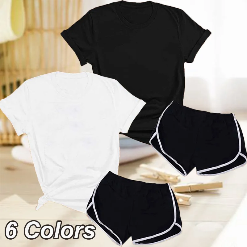 

New Women Summer Short Set Sport Wear Suit Jogging Suit Yoga Casual T-shirt and Shorts