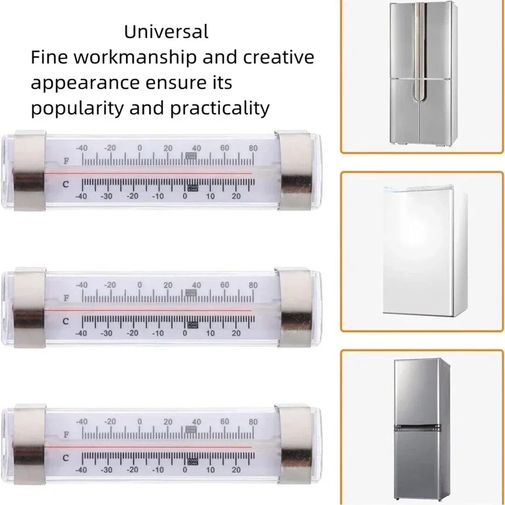 1pcs Refrigerator Freezer Thermometer Fridge Temperature Gauge Wall Hanging Thermometer Freezer Versatile Unit Count Household