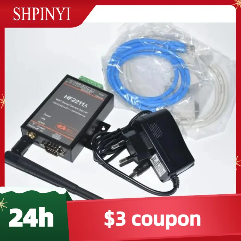 

HF2211 Serial to WiFi RS232/RS485/RS422 to WiFi/Ethernet Converter Module for Industrial Automation Data Transmission HF2211A