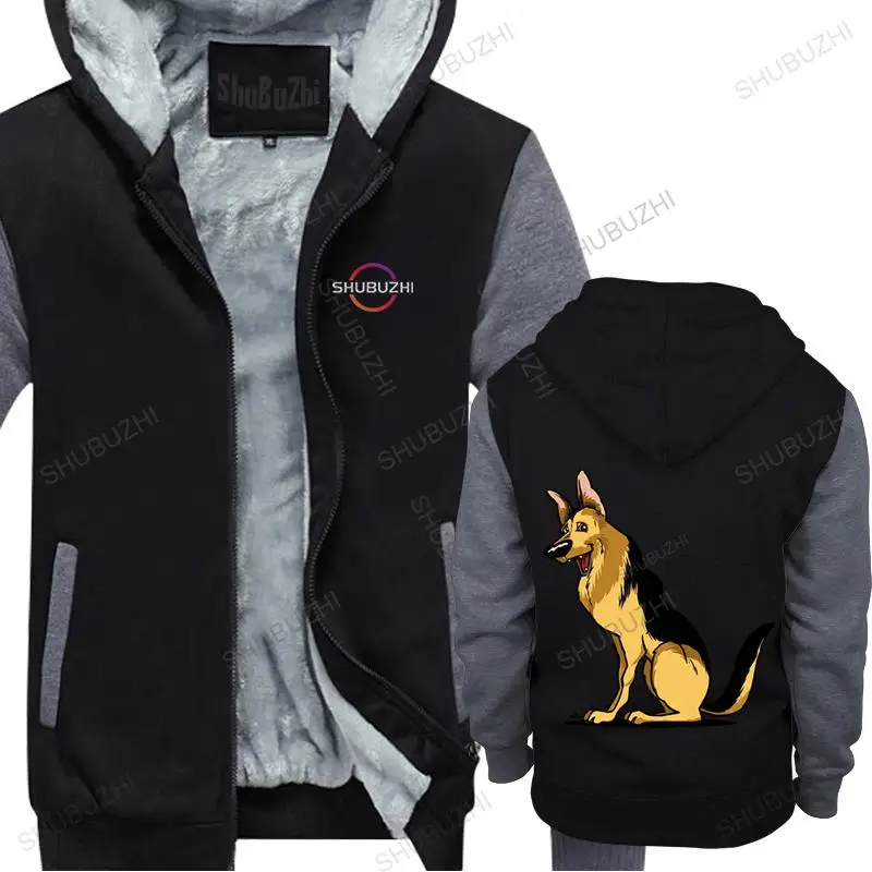 

Printed thick hoodies For Men Cool German Shepherds Cartoon Dog Men hoodies fall Adult Clothes brand winter hoodie for boys