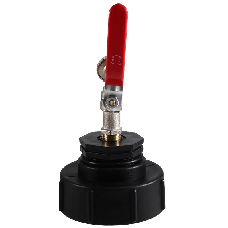 ABUG-IBC Tank Tap Adapter S100X8 Thread IBC Tank Tap Adapter 1/2'' Connector For Garden Home Valve Fitting Faucet