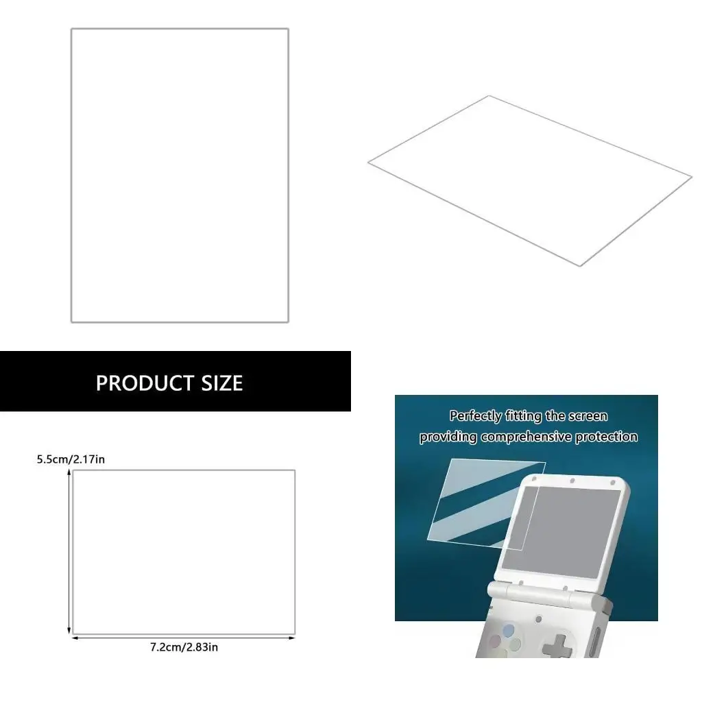 

R53C Easy Installation Screen Protector Film Scratchproof Full Screen Film for Miyoo Game Console Tempered Glass Film