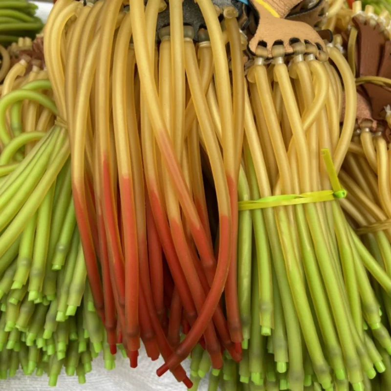 10 Strands Slingshot Rubber Bands Natural Latex Elastic Bands 37.4 Cm Total Length Spare Parts for Outdoor Slingshot Shooting