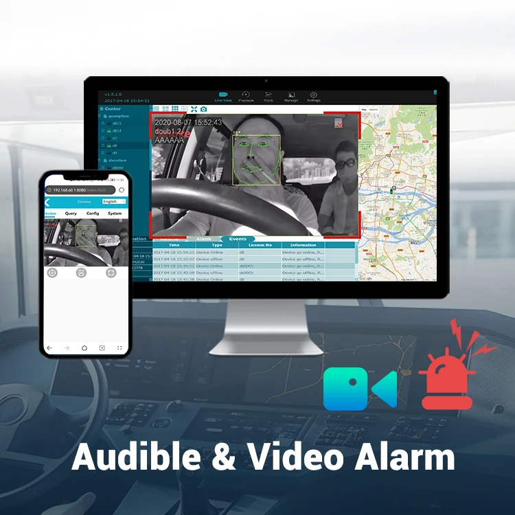 STONKAM Advanced ADAS DMS Driver Safety Driving Monitoring System With Fatigue Smoking Distraction Detection