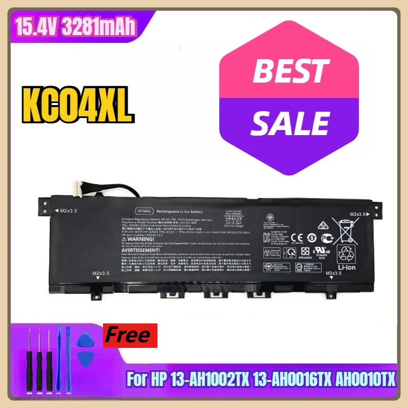 

15.4V 3281mAh Laptop Battery KC04XL for HP 13-AH1002TX 13-AH0016TX AH0010TX