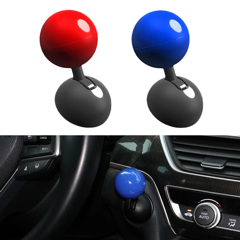 Start Button Push Start Auto Ignition Button Cover Automotive One-Touch Button Rocker Car Engine Push Start Stop Lever