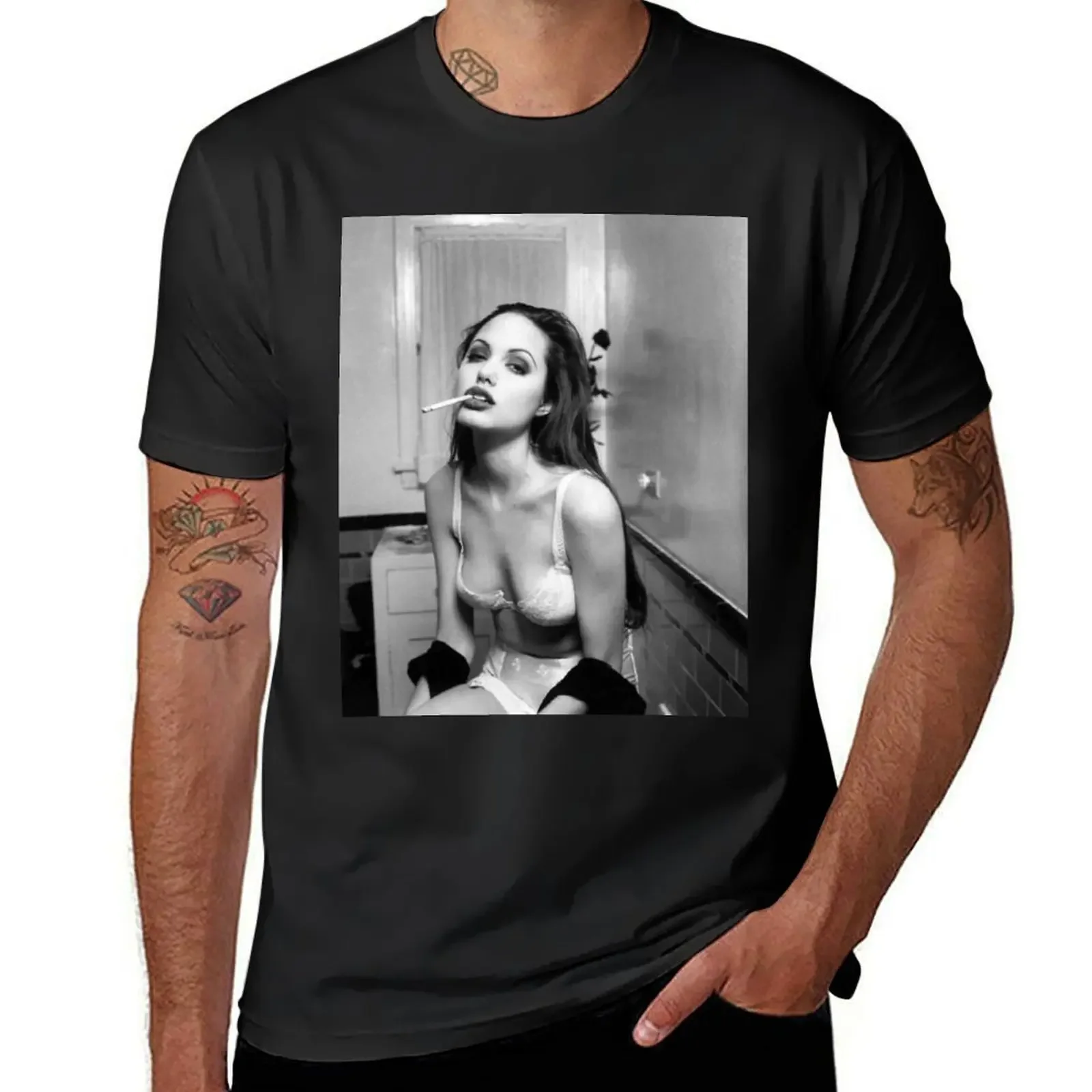 Angelina Jolie T-Shirt man t shirt sublime custom shirt compression shirt men