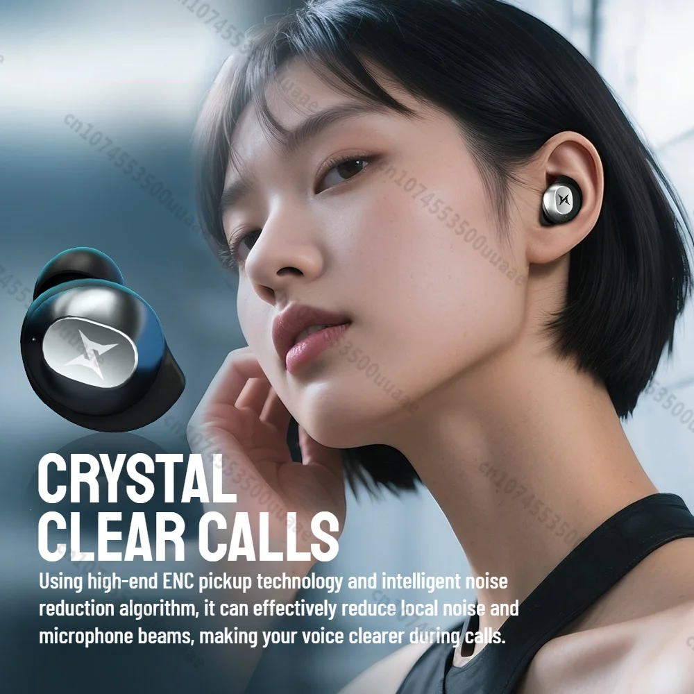 Zombiescat B12 TWS Wireless Earbuds Invisible in-Ear Bluetooth 5.4 Earphones Rotating Flip-Top Design Bluetooth Sports Headphone