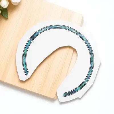 

Guitar Sound Hole Decals Self Adhesive 3D Color Shifting Ukulele Stickers Electric Guitar Supplies Hole Edging Decorations Inlay