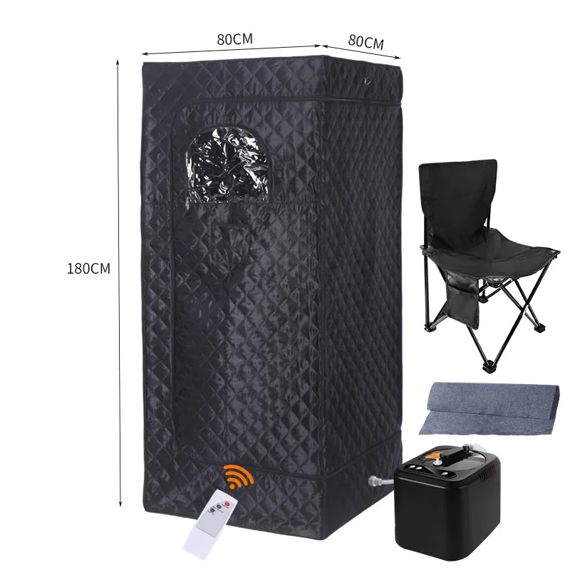 Sweat Steam Box, Home Full Body Sauna Box, Folding Portable Sweat Steam Room