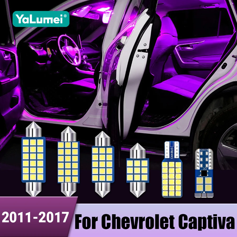 

Car Led Bulbs Reading Lamps Trunk Lights Accessories For Chevrolet Captiva C100 C140 2011 2012 2013 2014 2015 2016 2017 5pcs