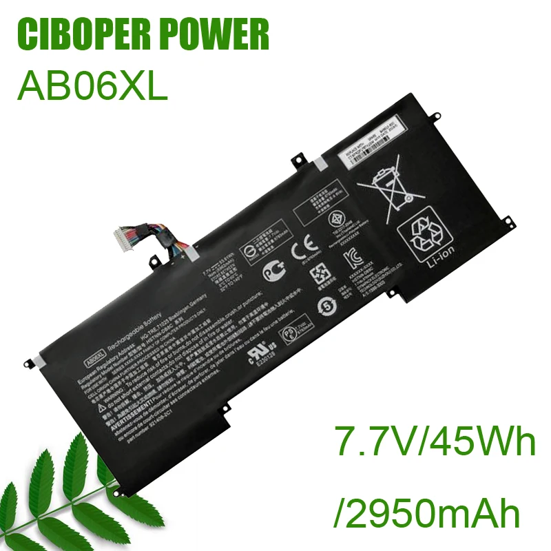 Laptop Battery TPN-I128 HSTNN-DB8C 921408-2C1 921438-855 AB06XL 45WH For ENVY 13-AD019TU 13-AD020TU 13-AD106TU 13-AD108TU Serie