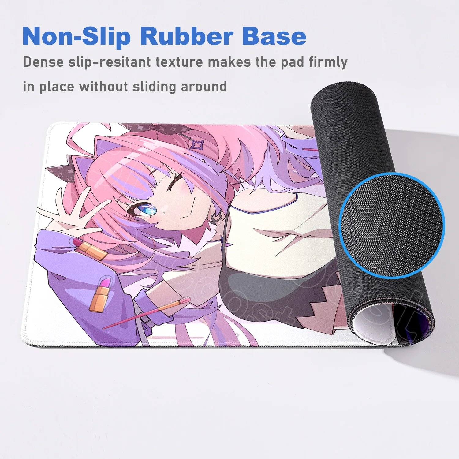 XXL Speed Office Cabinet Desktop Mats Laptop Anime Girl E-sport Gamer Mouse Pad Large HD Printing Hololive Kikirara Vivi Mauspad view 5