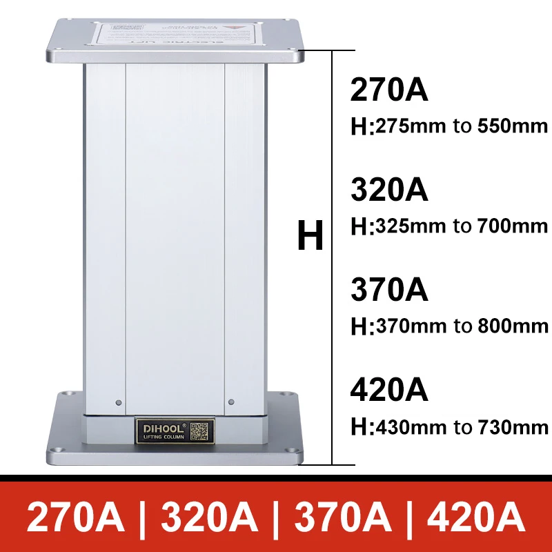 Imagem -03 - Tatami Elétrico Mesa de Elevação Atuador Linear para Laboratório Doméstico Plataforma Elevatória Automática 70kg Carga 12 mm s