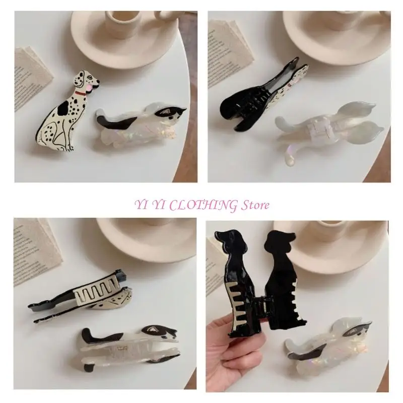 N5KF Hiện Đại Đuôi Ngựa Móng Vuốt Tóc Barrettes Kẹp Mèo Con Tóc Tô Điểm Tóc Đồ Trang Trí Vui Vẻ Kẹp Tóc Cho Bé Gái Mặc Thường