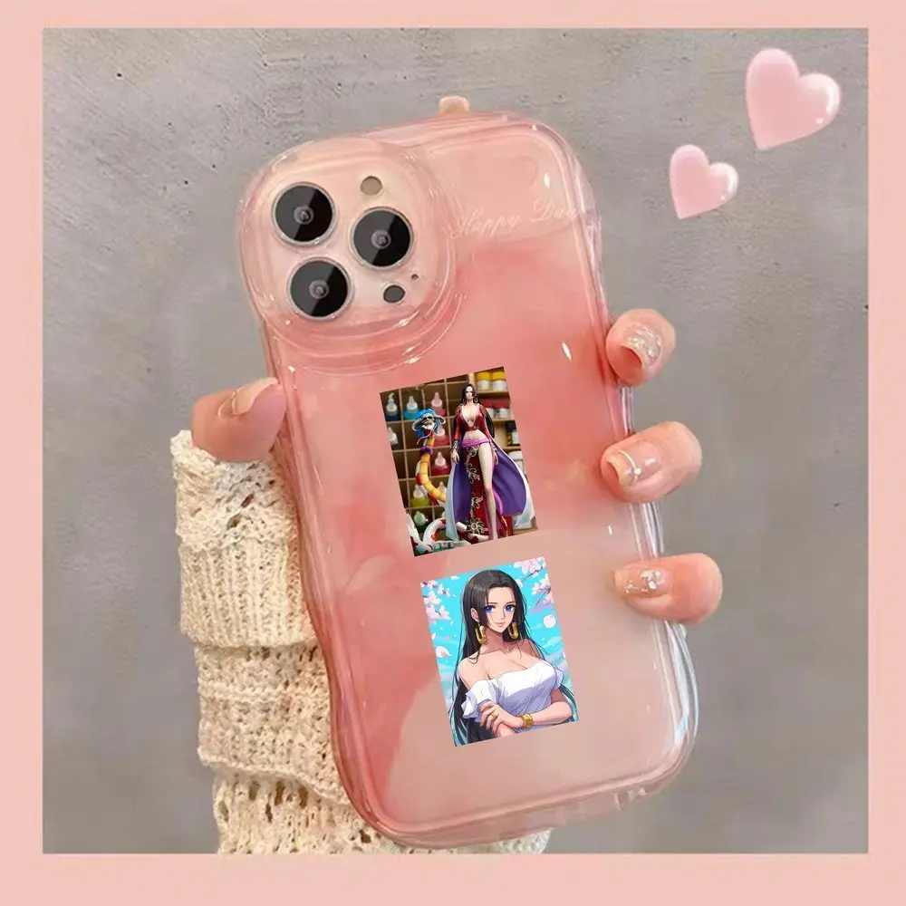 Naklejka One Piece Hancock Anime Postać Nagi Sexy Dekoracyjna Naklejka na Podręcznik Bagaż Urocze Artykuły Papiernicze Etui na Telefon, Bagaż