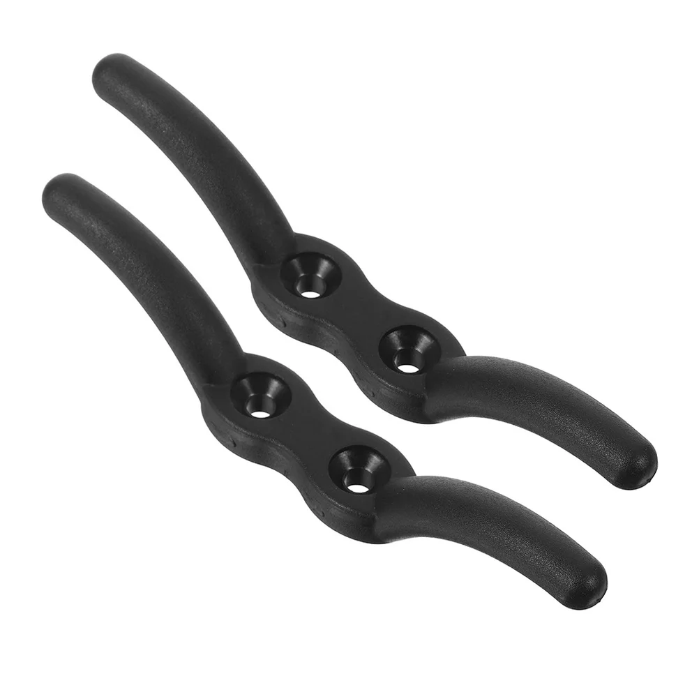 

2Pcs Flagpole Cleat Hooks Heavy Duty Nylon Flag Pole Clips Adjustable Mounting Bracket Outdoor Boat Kayak Accessories