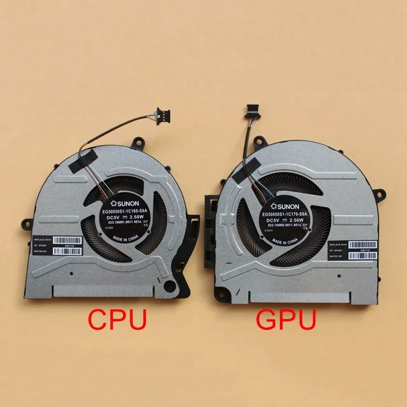 New Laptop CPU GPU Cooling Fan Cooler for HP Envy 17-CH 17t-CH 17-CH0003CA 17M-CH0013DX TPN-W148 M45786-001 M45787-001 DC5V 2.5W
