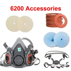 6200 akcesoria do masek 6281 pas na głowę klamra 6893 zaworów wdechowych 6895 uszczelka 6889 zastąpić Respirator 6200/7502/6800