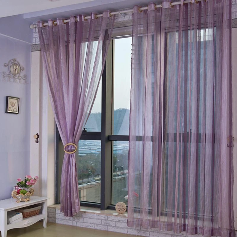 

Chenille Screen Finished Bedroom Living Room Atmospheric Balcony Partition Modern Minimalist Striped Curtains Home Decor Tulle