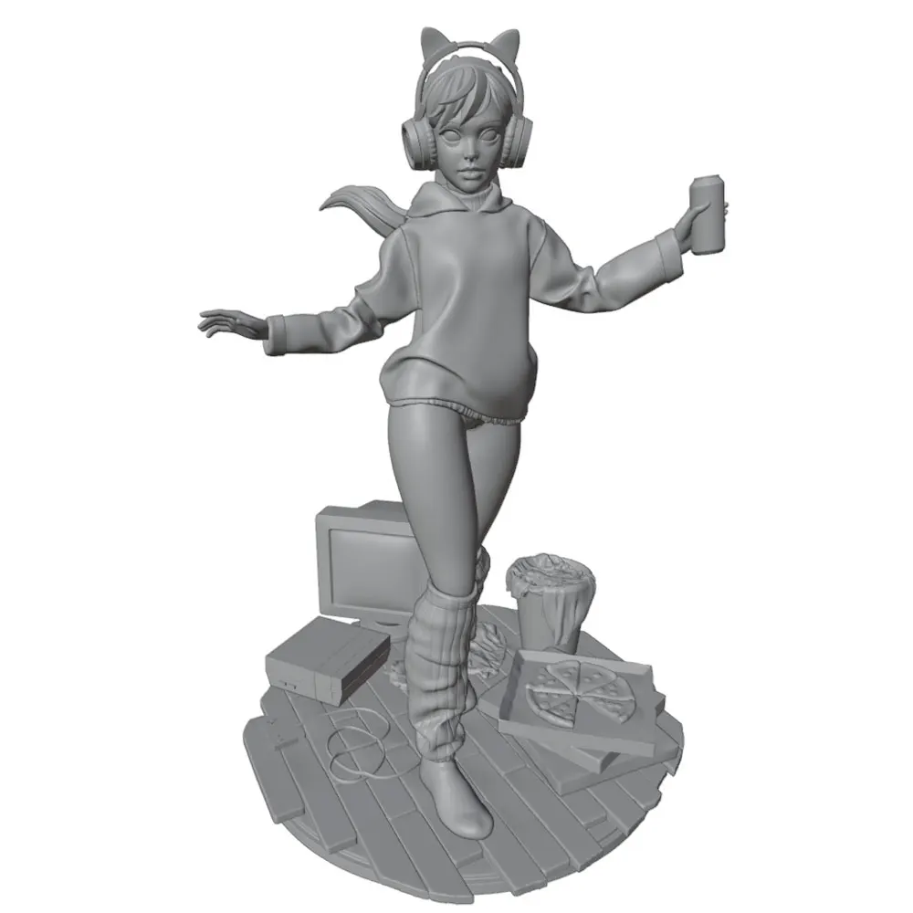 Figura estatua hazlo tú mismo de personaje anime impresa en 3D - imagen 3