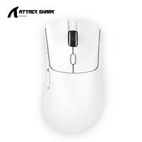Ratón superligero Attack Shark R1, Bluetooth 2,4G inalámbrico, Sensor de juego PixArt PAW3311 6 DPI ajustables para juegos de oficina