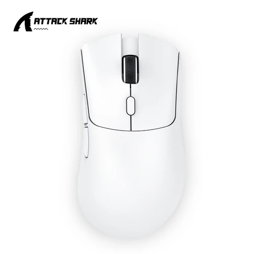 Ratón superligero Attack Shark R1, Bluetooth 2,4G inalámbrico, Sensor de juego PixArt PAW3311 6 DPI ajustables para juegos de oficina