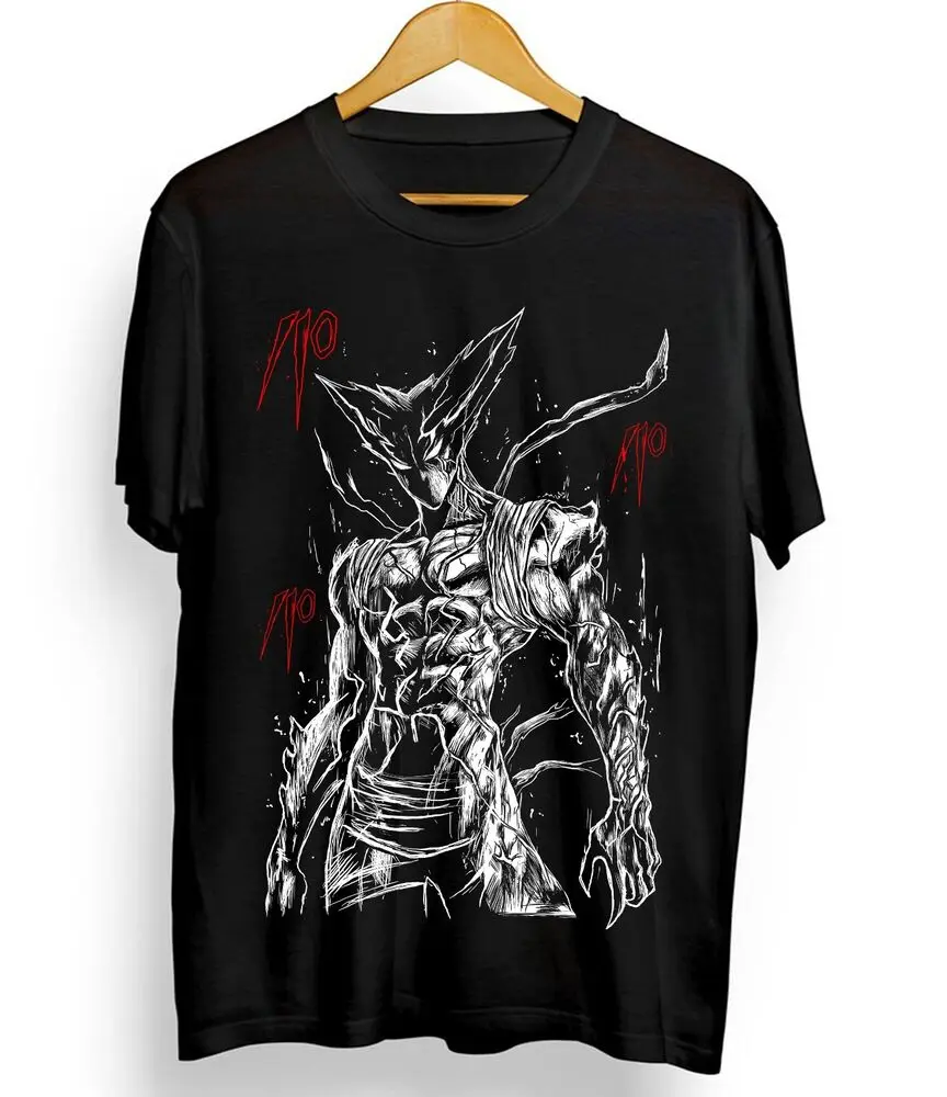 Garou T-shirt One Punch Shonen King Horror Anime Manga Gift black shirt All Size