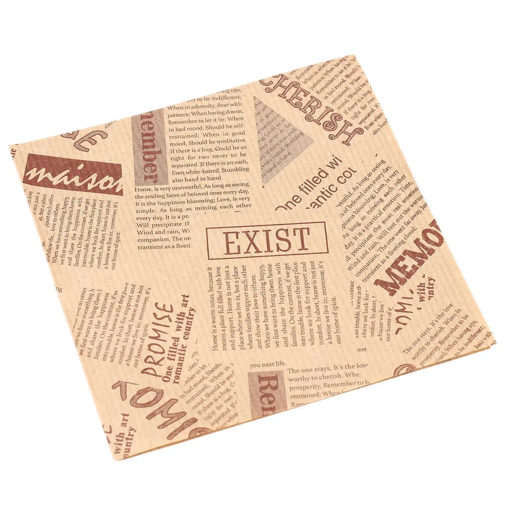 ABWR-600 шт. 12X12 см сэндвич пончик хлеб мешок печенье пончик бумажные пакеты маслостойкий хлеб ремесло хлебобулочная упаковка для еды крафт-бумага