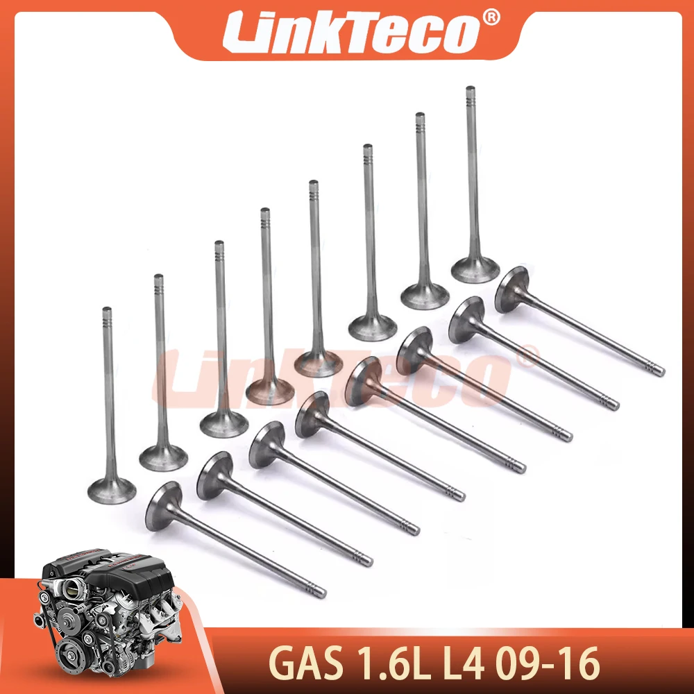 Engine Parts Intake & Exhaust Valves Fit 1.6 GAS For 09-16 BMW N13 N18 Mini 114i 116i 118i 120i Cooper S PACEMAN F20 F30 R55 R56
