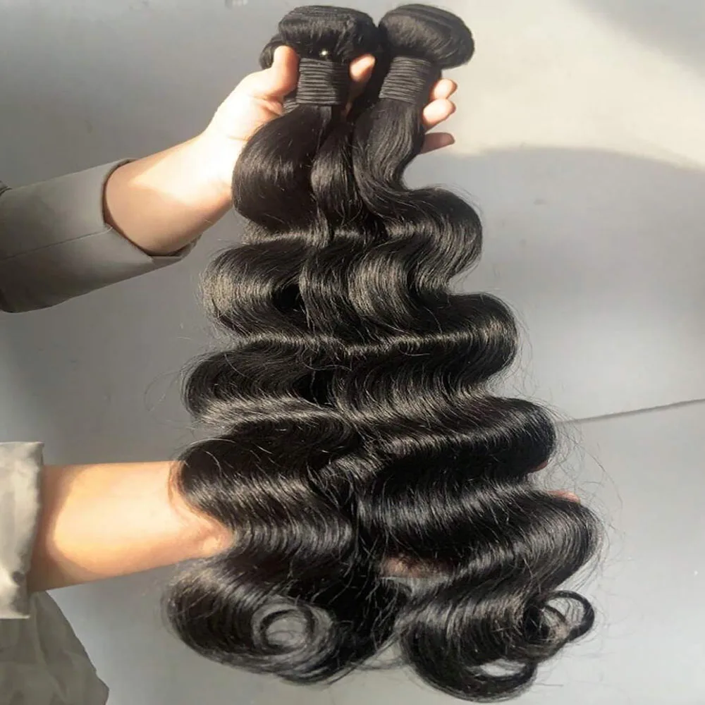 12-42 Polegada pacotes de cabelo humano onda do corpo barato 100% pacotes de cabelo humano cru para as mulheres 1/3/4 feixes de cabelo humano onda do corpo solto